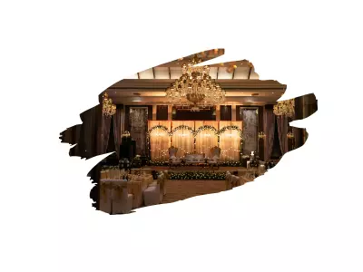 Salle élégante préparée pour une soirée d’entreprise Genève