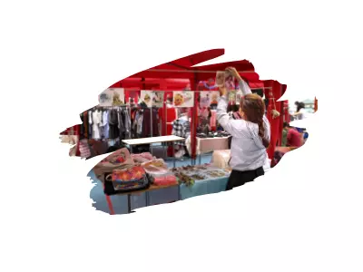 Stand d’animation commerciale dans une galerie marchande avec décoration événementielle