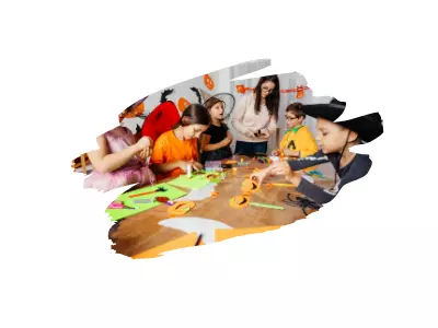 Atelier interactif lors d'une journée portes ouvertes en école